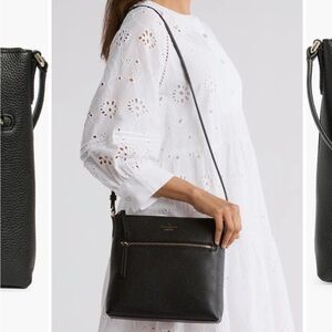 Kate Spade Black Crossbody Bag Sleek Minimalist Design